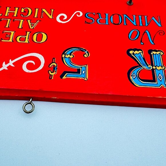 Vintage 5 Cent Beer Sign V.G. Japan Rustic Man Cave Nostalgic Bar Plaque Dorm - Picture 10 of 13